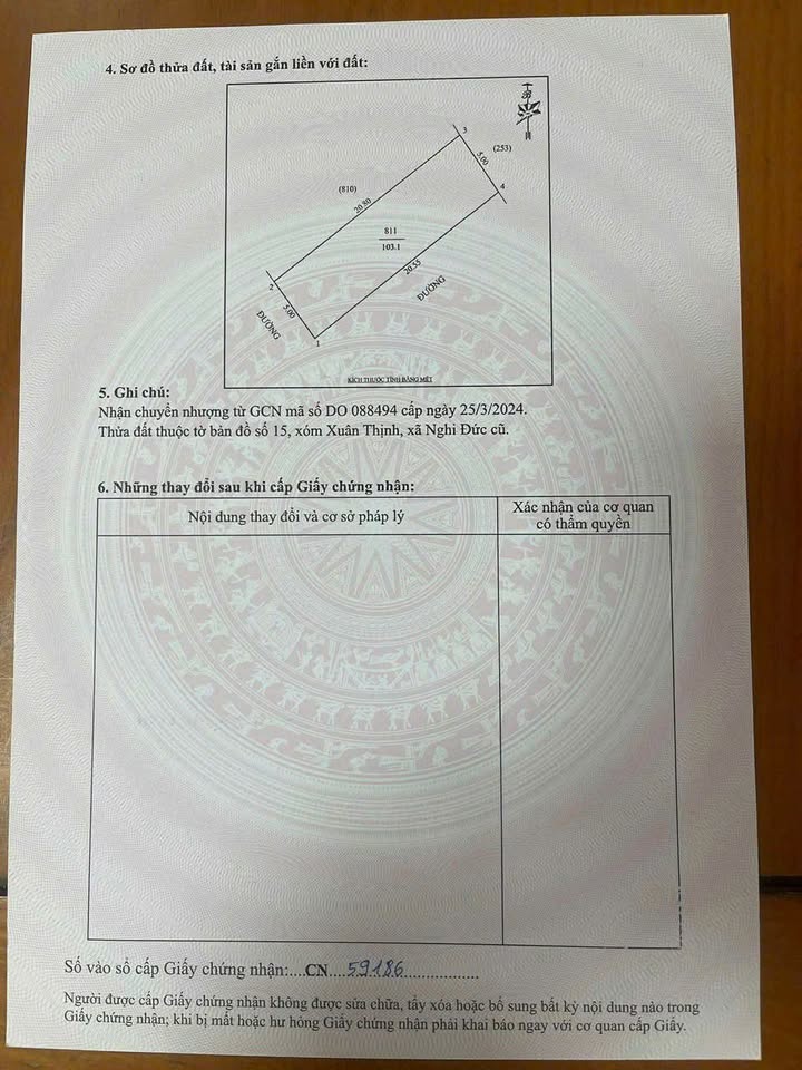 Đất nền Lê Ngọc Hân, Vinh 103m² - Sổ đỏ chính chủ, đầu tư sinh lời!