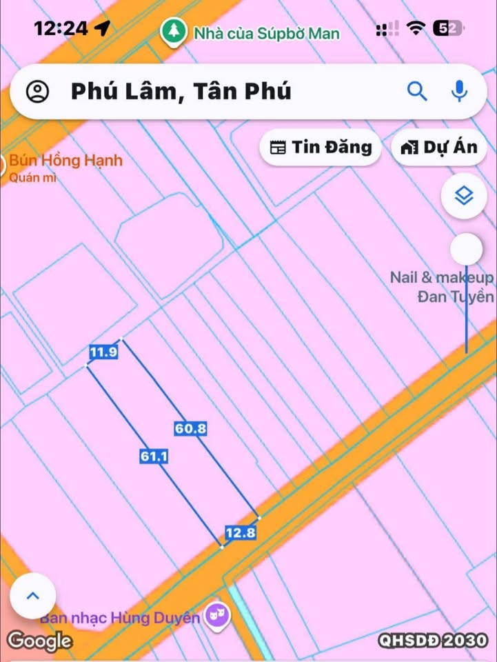 Đất Vàng Định Quán 768m² - Sẵn Sàng Xây Kho, Xưởng, Nhà Vườn