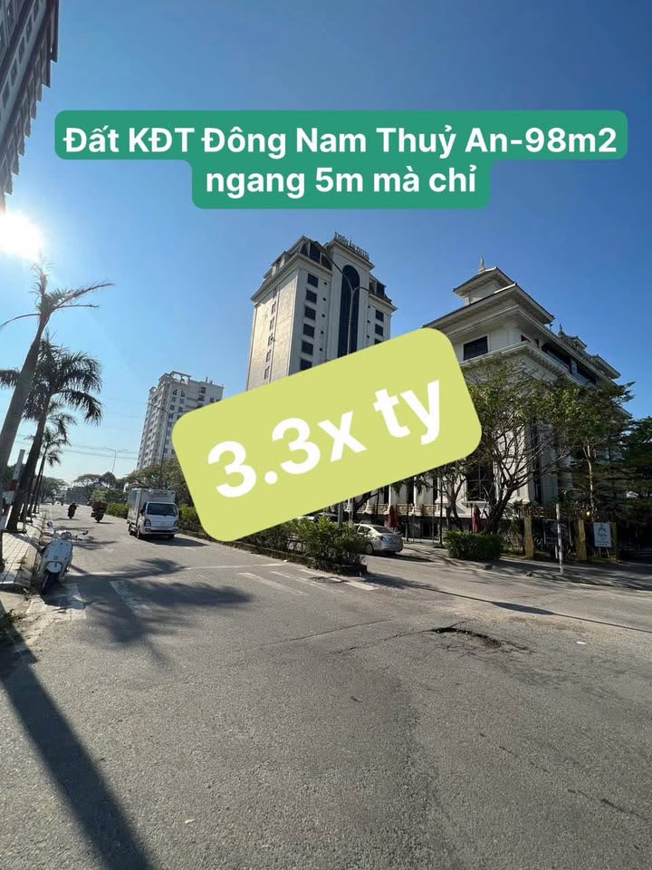 Đất KQH Đông Nam Thủy An (98m²) - View Công Viên, Sổ Hồng Chính Chủ