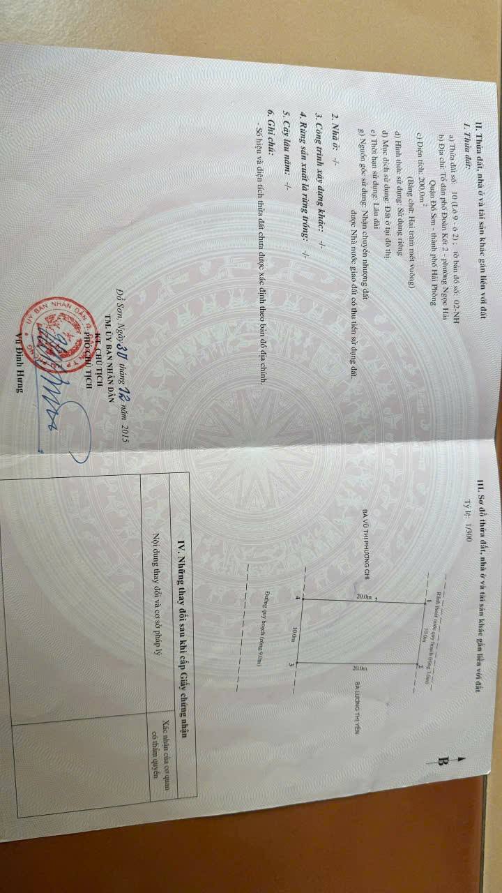 Bán Đất Nền Đồ Sơn 200m² Mặt Tiền 10m - Trung Tâm Hải Sơn, Hướng Nam