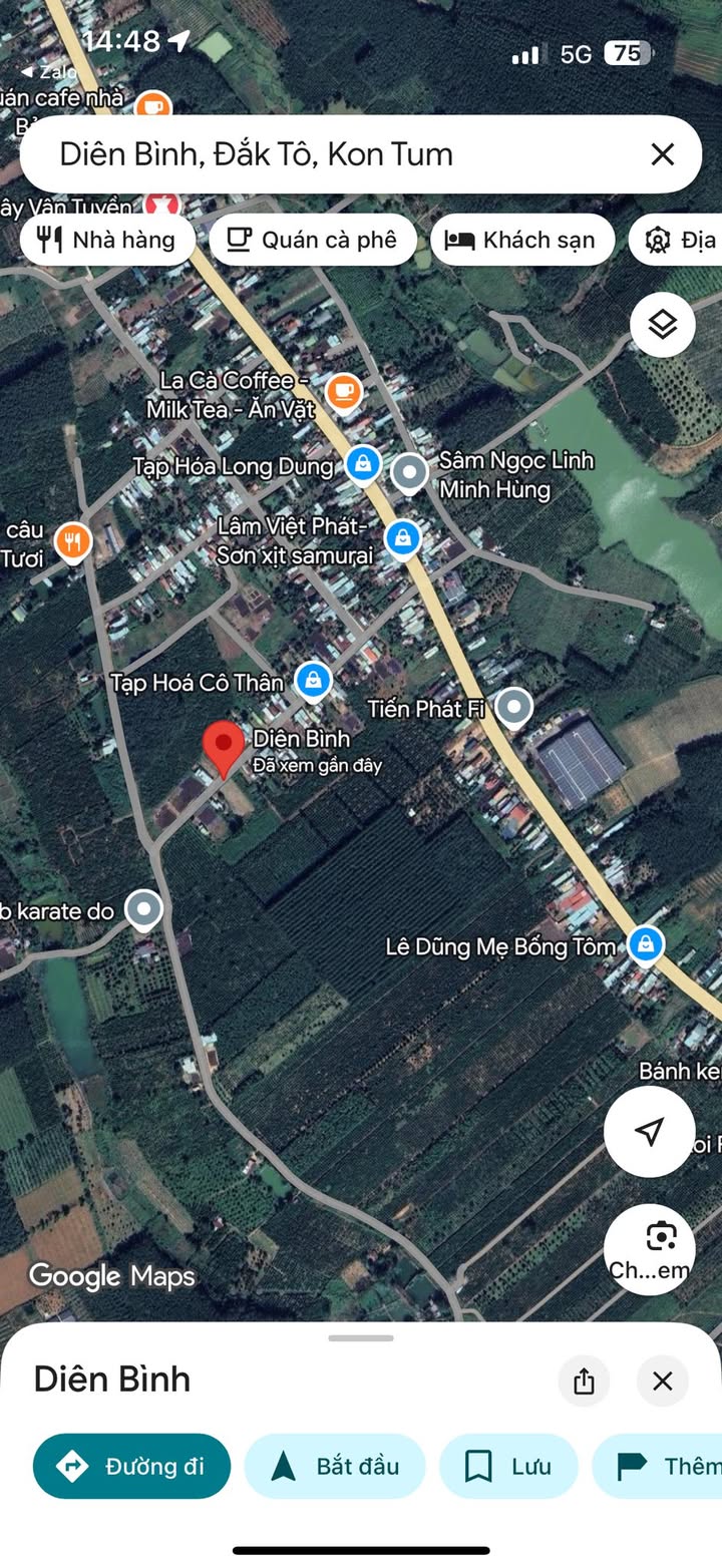 Đất nền Thôn 4 Diên Bình Đắk Tô 200m² - Sổ đỏ chính chủ!