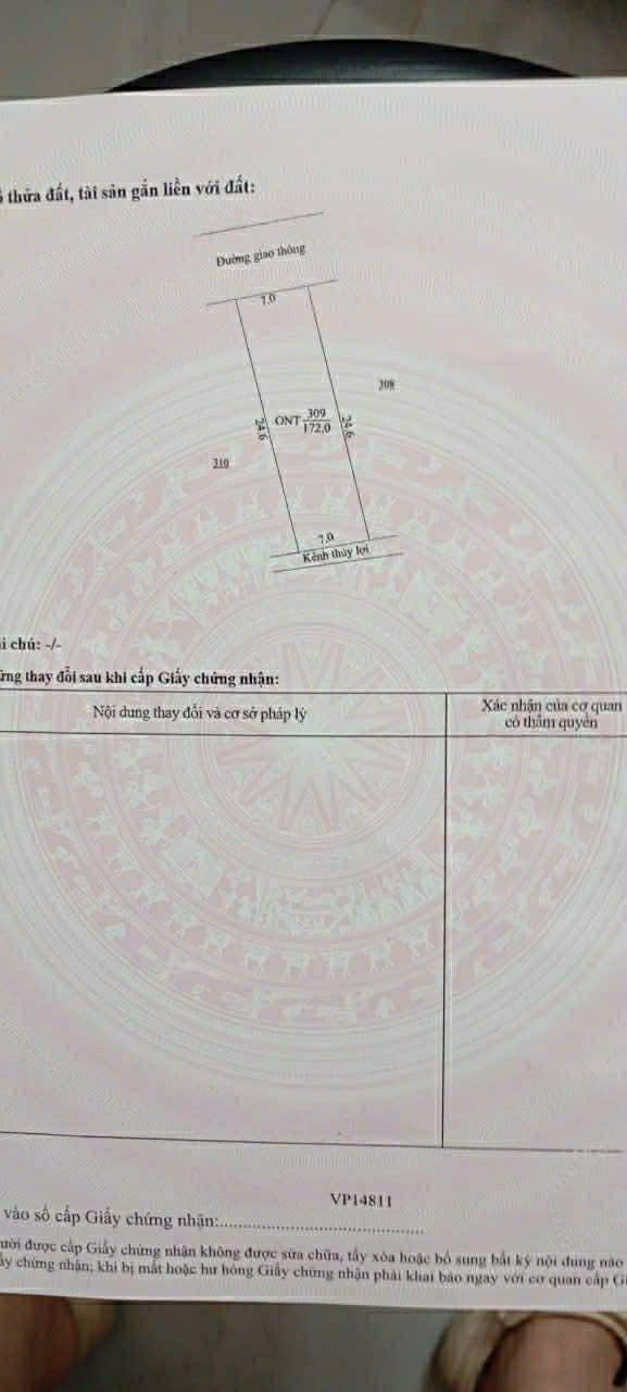 Đất nền Vụ Bản 172m² - Đường to ô tô, giá chỉ 1 tỷ