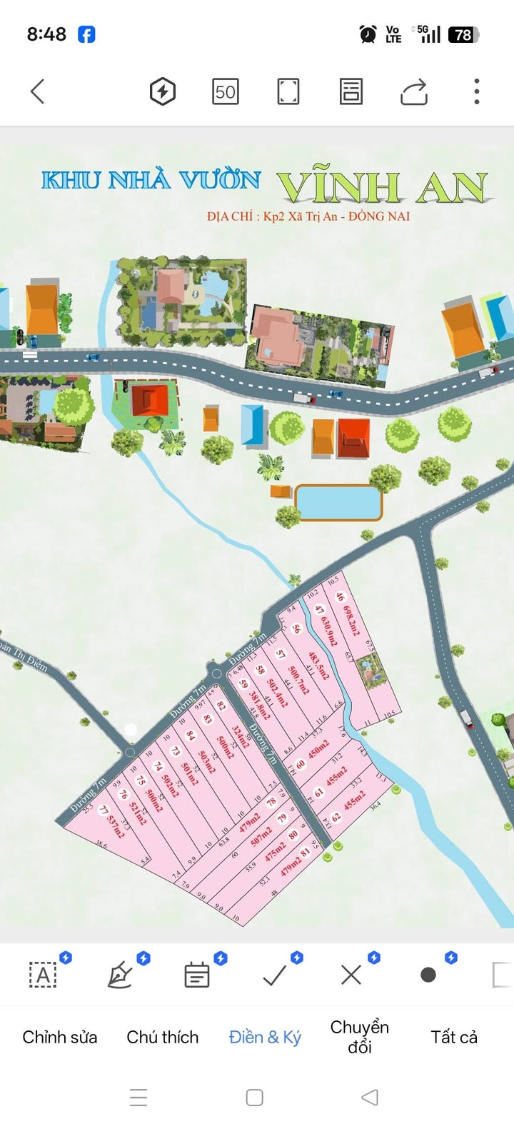 Đất Vườn Vĩnh An 500m² Sổ Hồng Riêng - Giá Tốt Đầu Tư