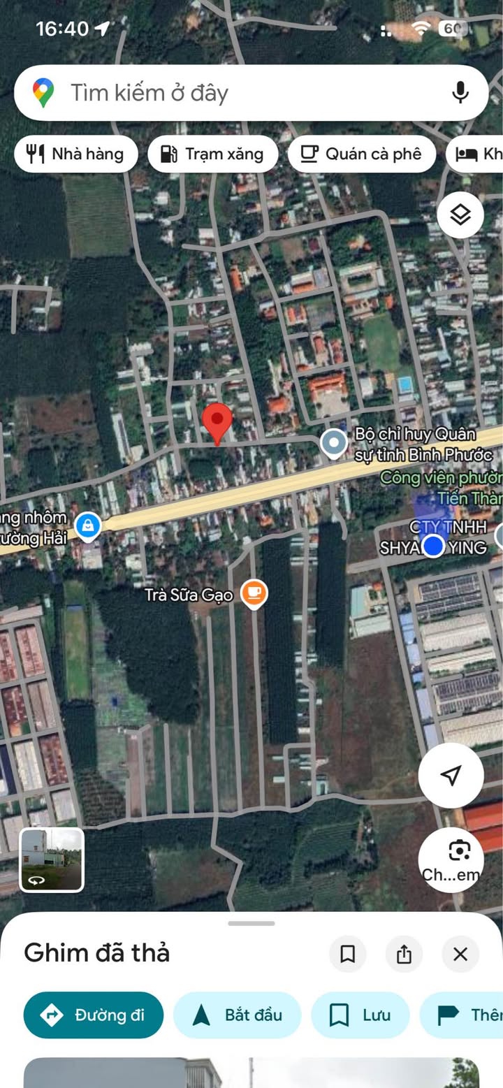 Đất Vàng 1200m² Phường Tiến Thành, Đồng Xoài - Sổ Hồng TC, Giá 2.5 Tỷ