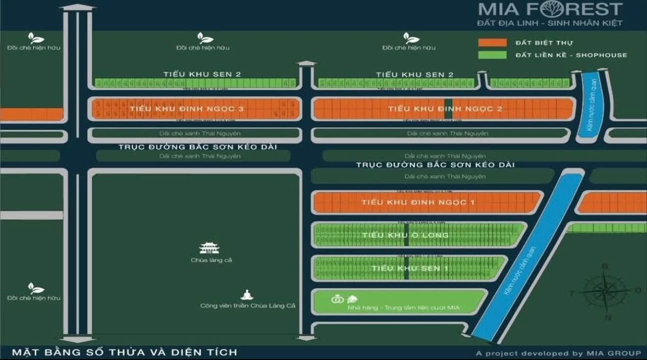 Lô biệt thự Mia Forest Phổ Yên 170m² - Pháp lý rõ ràng!