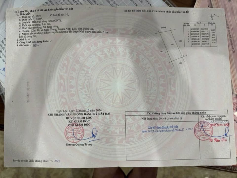 Đất Xóm 10 Nghi Trung 116m² Full Thổ Cư - Giá Đầu Tư Hấp Dẫn