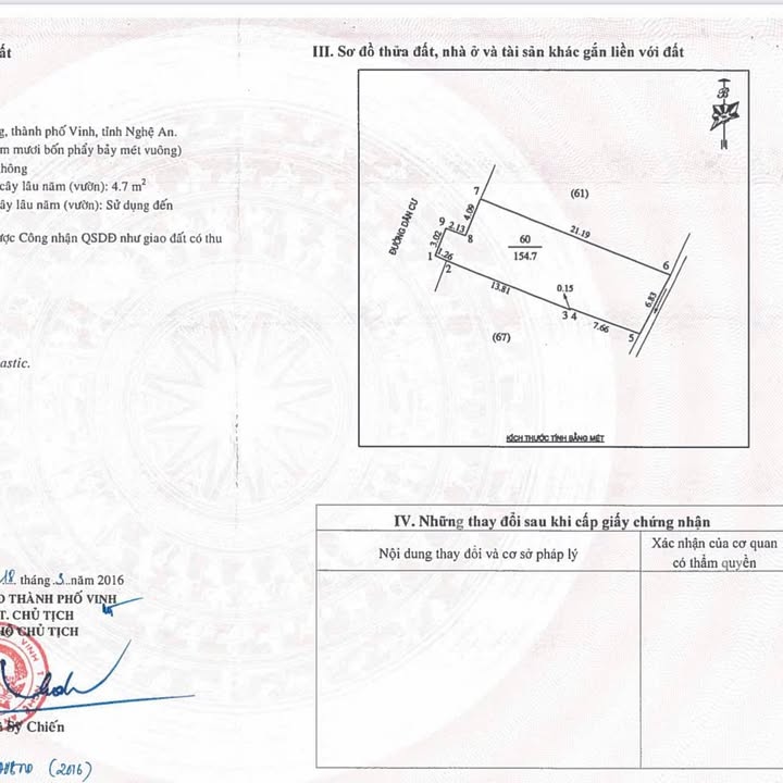 Đất nền Thành phố Vinh 154m² giá 11 tỷ - Đường to ô tô
