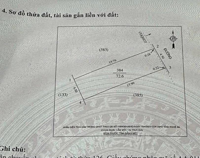 Đất nền Hưng Bình TP Vinh 72.6m² - Sổ đỏ chính chủ, ô tô tránh!