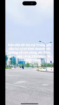 Đất Mặt Tiền Võ Chí Công - Đô Thị Mỹ Trung, Nam Định - 75m² Kinh Doanh Đỉnh Cao