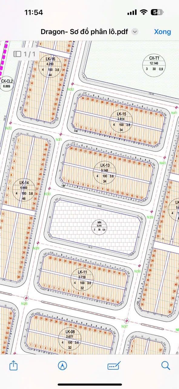 Đất nền LK15 Phồn Xương Xuân Hương 80m² 1.1 tỷ - Sổ đỏ