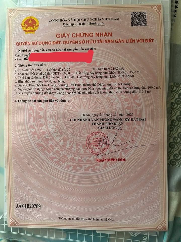 Nhà Mặt Tiền Bùi Thị Xuân Dĩ An - 219m² Góc 2 Mặt Tiền Kinh Doanh Đỉnh Cao