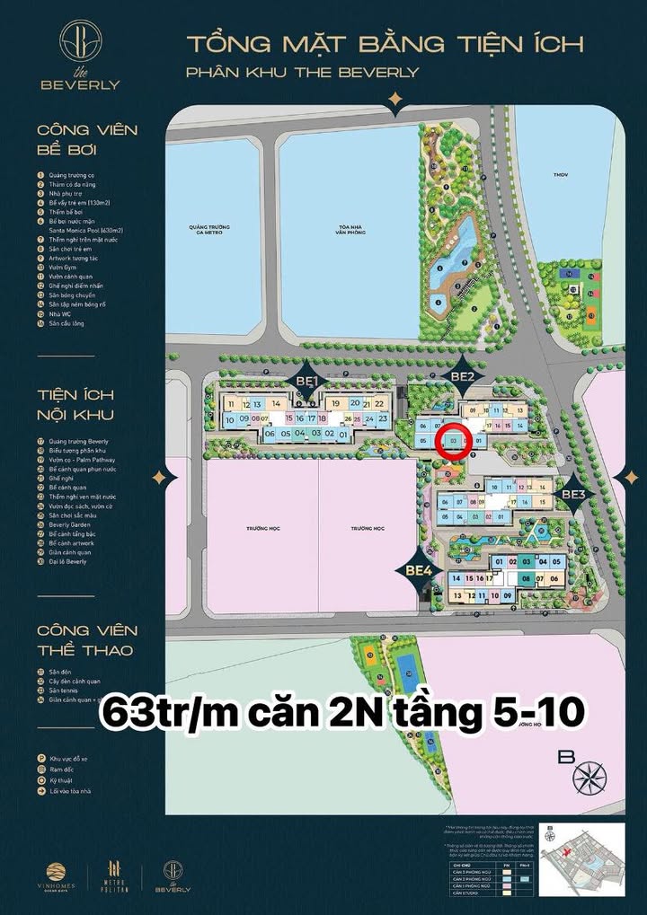 Chung cư Be2.03 Xuân Đỉnh - 78m² (2-3PN) - Giá 4.9 tỷ - Sẵn Sàng Vào Ở