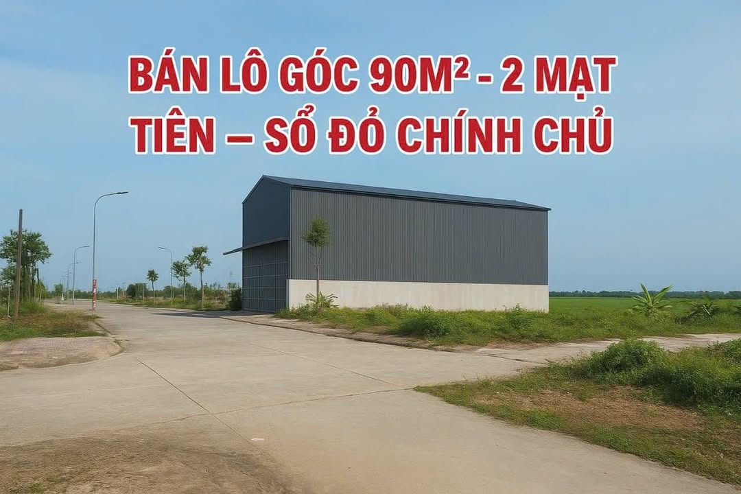 Bán Gấp Đất Lô Góc 90m² Phát Diệm, Ninh Bình - Sổ Đỏ Chính Chủ