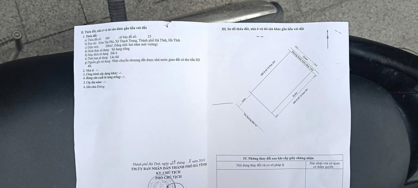 Đất nền Trần Phú, Hà Tĩnh 200m² - Đường ô tô, giá tốt!