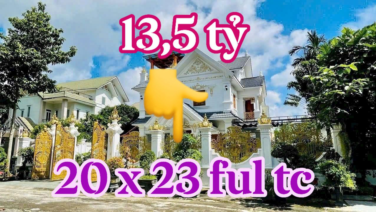 Biệt thự ECOLAK Thới Hòa Bến Cát 460m² 13.5 tỷ - Full nội thất