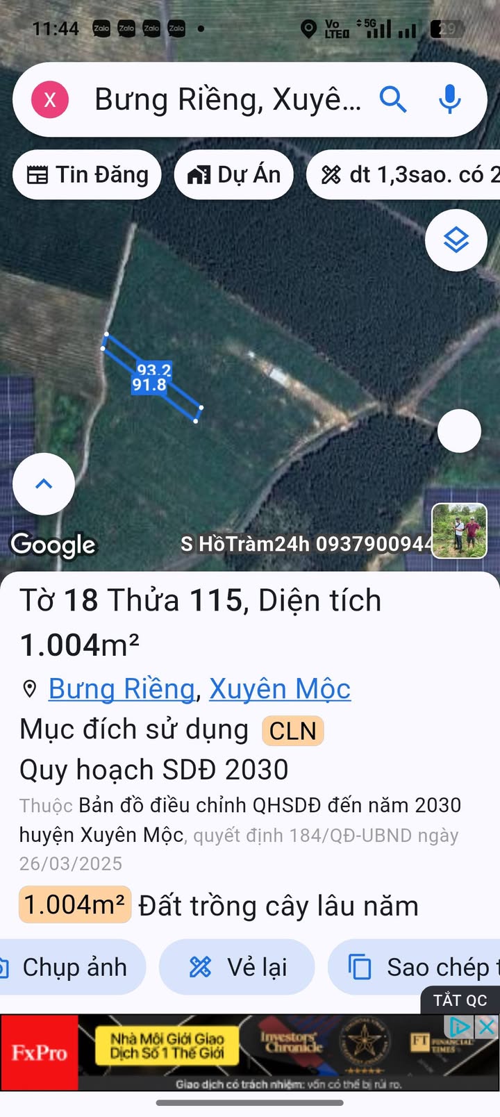 Bán Gấp Đất Vàng 1000m² Xã Bưng Riềng, Bà Rịa - Vũng Tàu, Giá Chỉ 480 Triệu