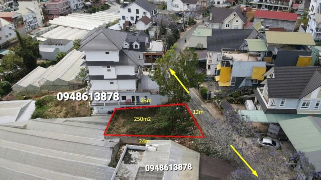 Đất Vạn Hạnh Đà Lạt 259.5m² - Sổ hồng full thổ cư, xây villa nghỉ dưỡng