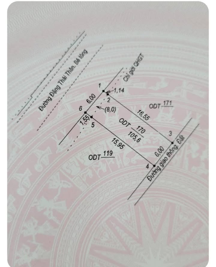 Đất Mặt Tiền Đặng Thái Thân, Đồng Hới - 99m² - Giá 1 Tỷ Tốt