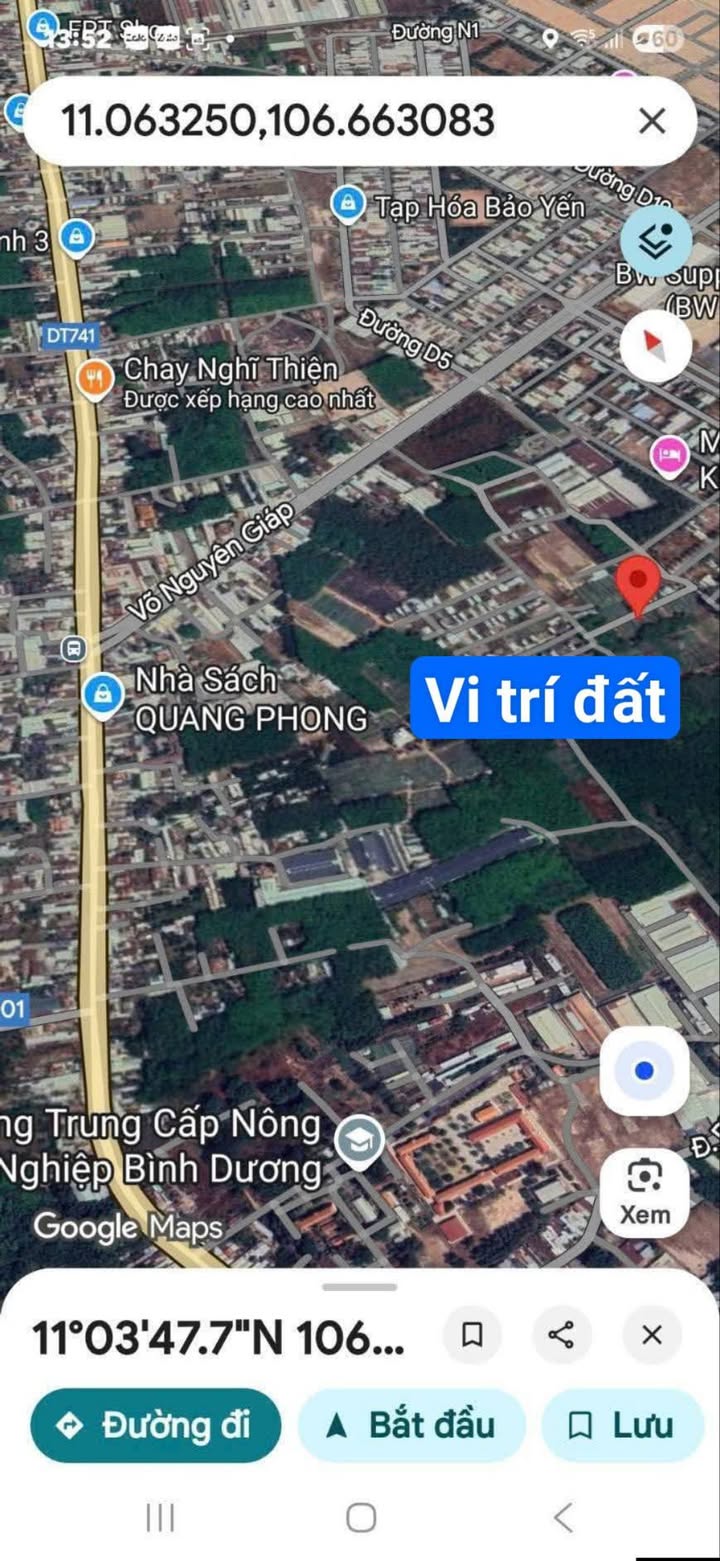 Bán Đất Nền VIP Trung Tâm TP Mới Bình Dương - 100m² Thổ Cư, Sổ Đỏ