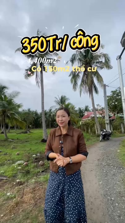 Đất Vườn 4400m² Tân Phú Đông - Sổ Hồng, Giáp Rạch, Giá Đầu Tư 1.54 Tỷ