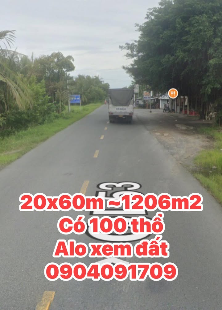 Mặt tiền QL53 Hòa Thạnh 1206m² - Cơ hội đầu tư sinh lời vượt trội!