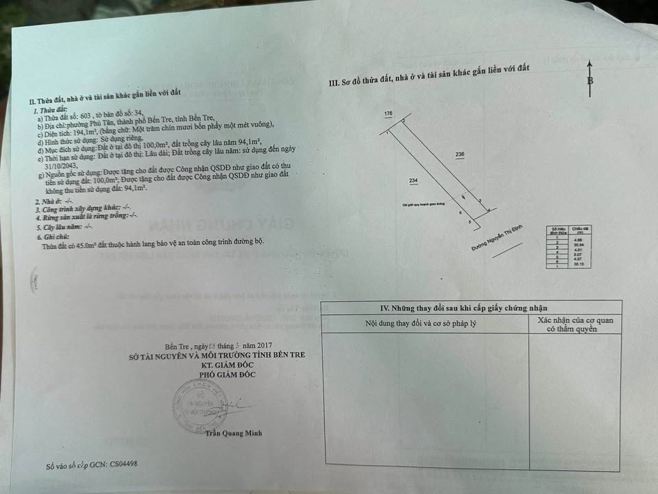 Nhà Mặt Tiền Nguyễn Thị Định Bến Tre 194m² - Kinh Doanh Đắc Lộc