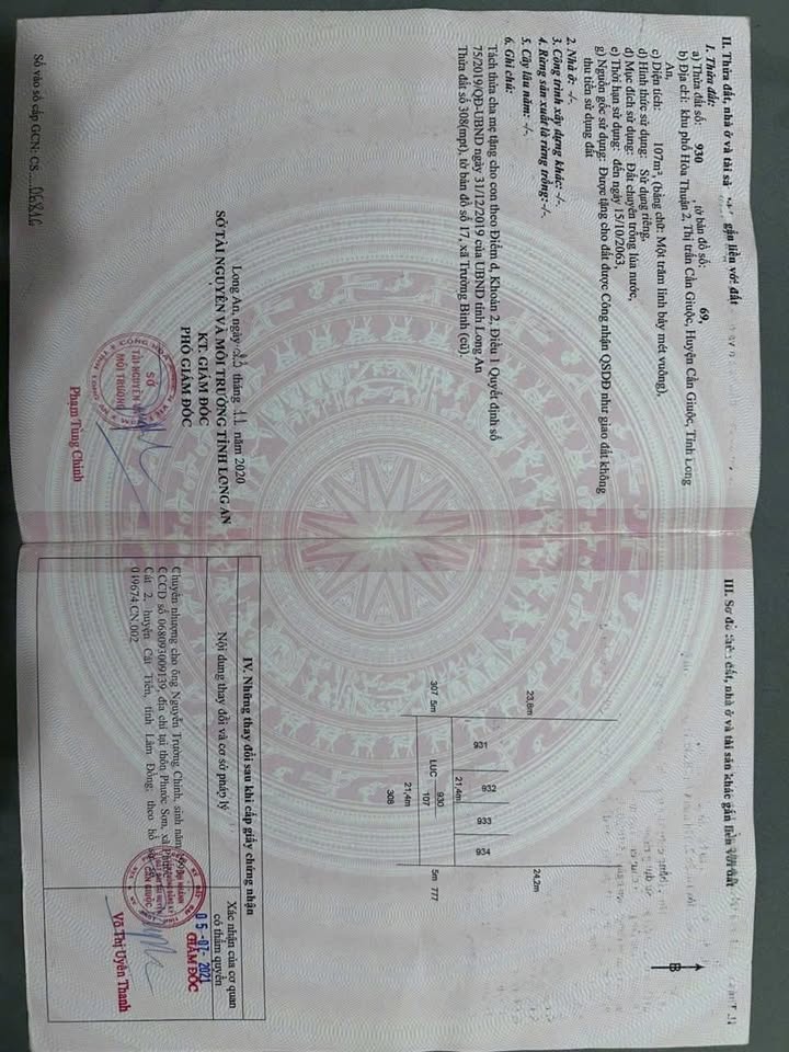 Bán Đất Thị Trấn Cần Giuộc 100m² Sổ Hồng Riêng - Giá Tốt