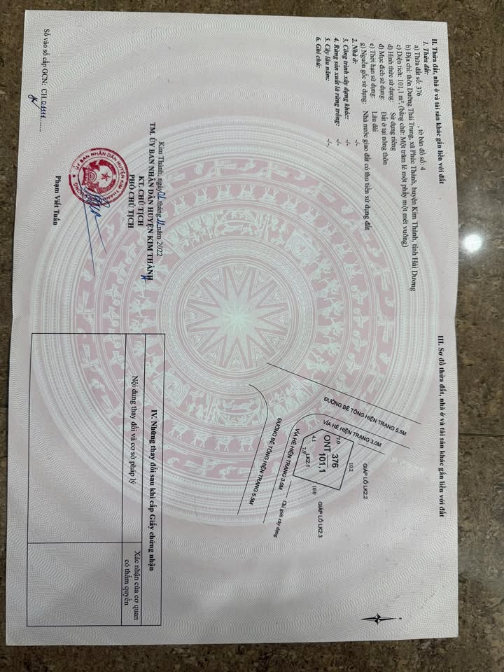 Đất nền Kim Thành 101m² - Lô góc, tiềm năng tăng giá vượt trội!