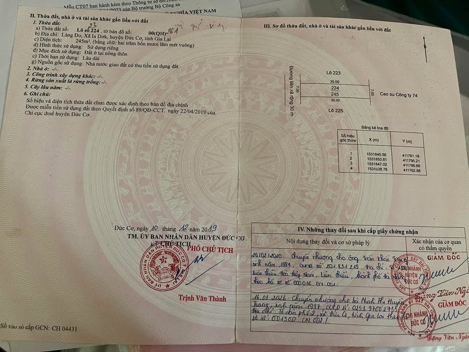 Đất Nền Gia Lai - 245m² Full Thổ Cư, Sổ Đỏ Riêng, Giá 420 Triệu