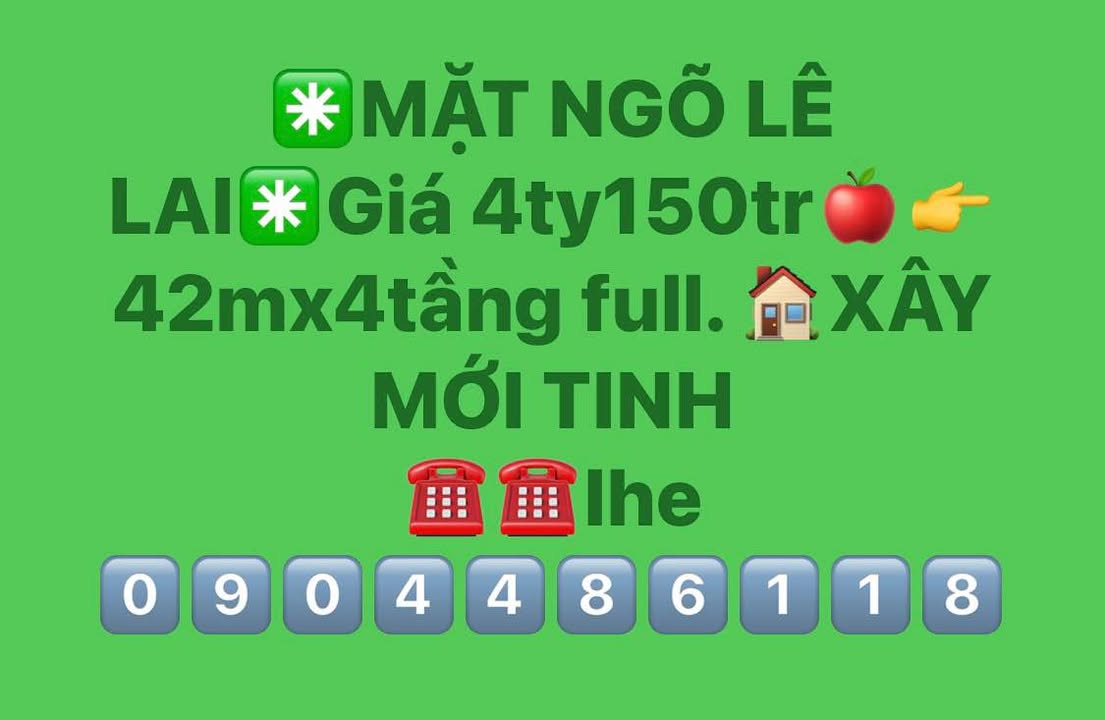 Nhà riêng Ngõ Lê Lai, Ngô Quyền 42m² - Sẵn sàng ở ngay!