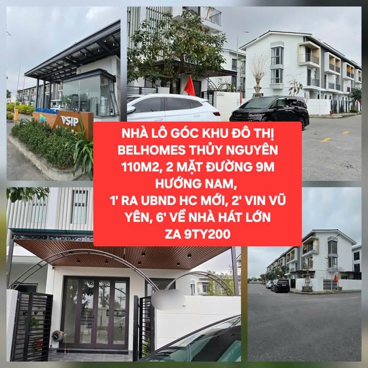 Biệt thự Belhomes Thủy Nguyên 110m² - Sẵn nội thất, ở ngay - 9.2 tỷ