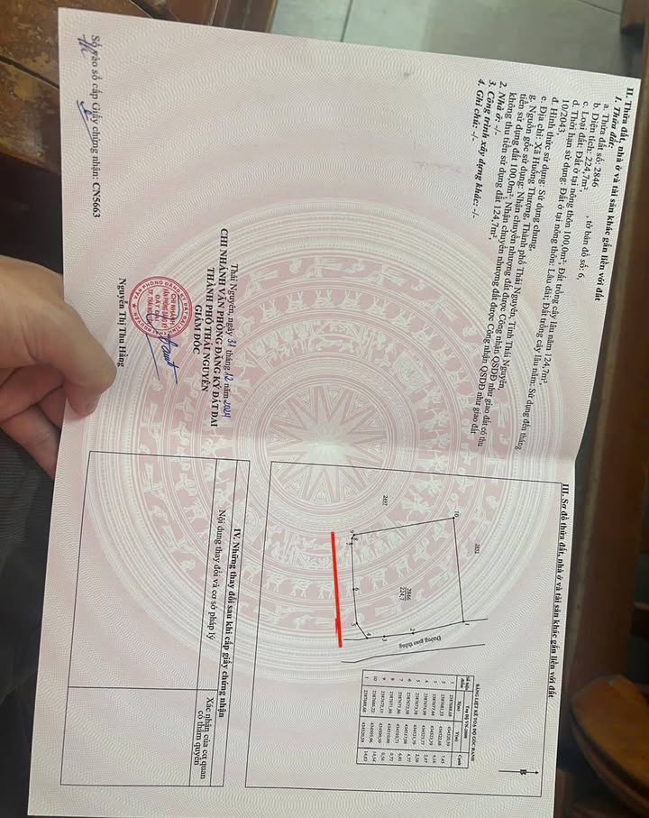 Đất nền Sông Công 224m² giá 2 tỷ - Tiềm năng tăng giá vượt trội!