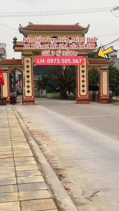 Đất nền Minh Đức, Tiên Lãng 125m² - Sổ đỏ sẵn, kinh doanh tốt