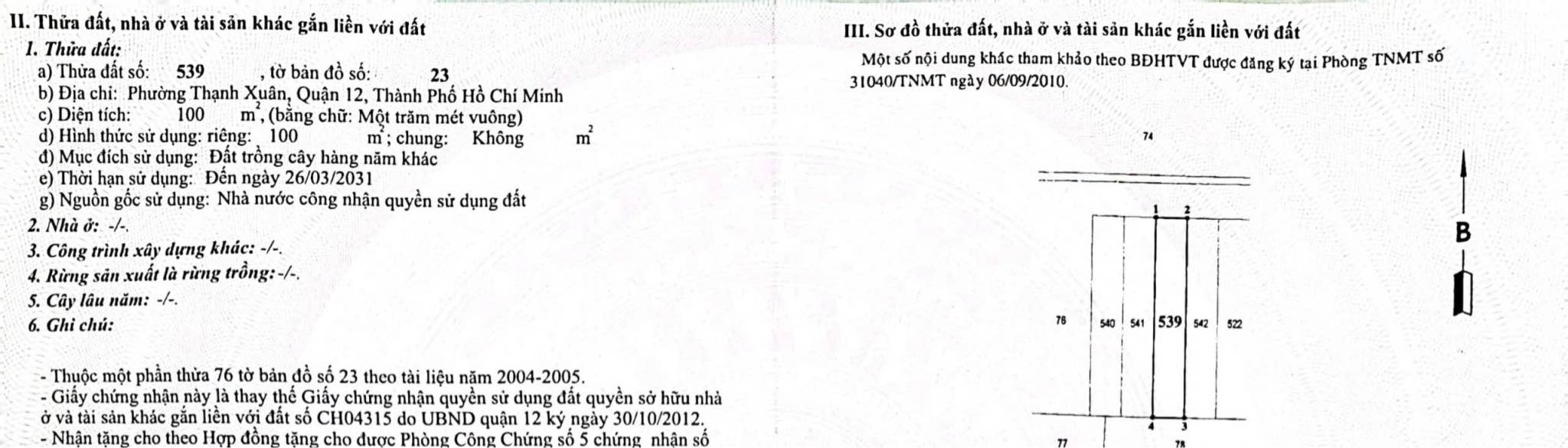Đất Nền 100m² TX25, Quận 12 - Sổ Hồng Sẵn Sàng