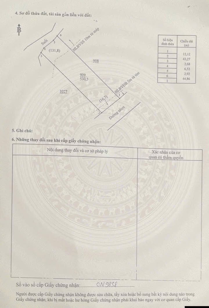 Đất thổ cư Bắc Đồng Phú 1700m² - Sổ đỏ sẵn, giá đầu tư chỉ 1.3 tỷ