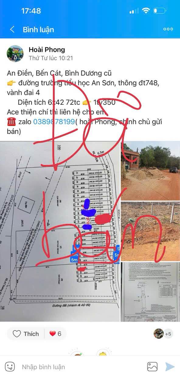 Đất nền An Sơn Thuận An 210m² - Sổ đỏ chính chủ, 1.15 tỷ!