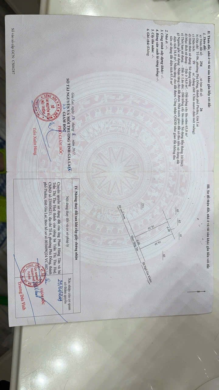 Đất Hẻm 52 Ngô Gia Khảm Pleiku - 99m² Sổ Đỏ Sẵn Sàng