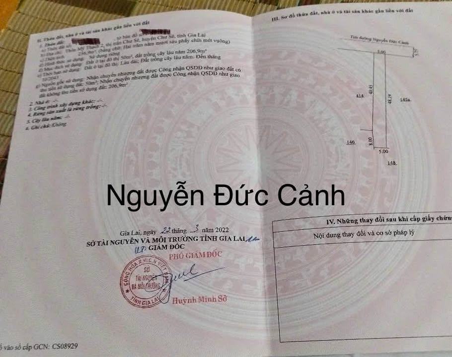 Đất nền Chư Sê 200m² chỉ 1.1 tỷ - Tiềm năng tăng giá vượt trội!