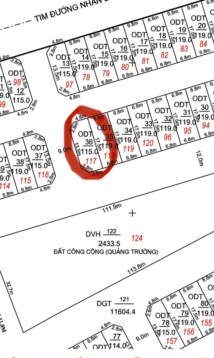 Đất Vàng 115m² 3 Mặt Đường - Trung Tâm Ngã Ba Việt Lào, Kỳ Anh