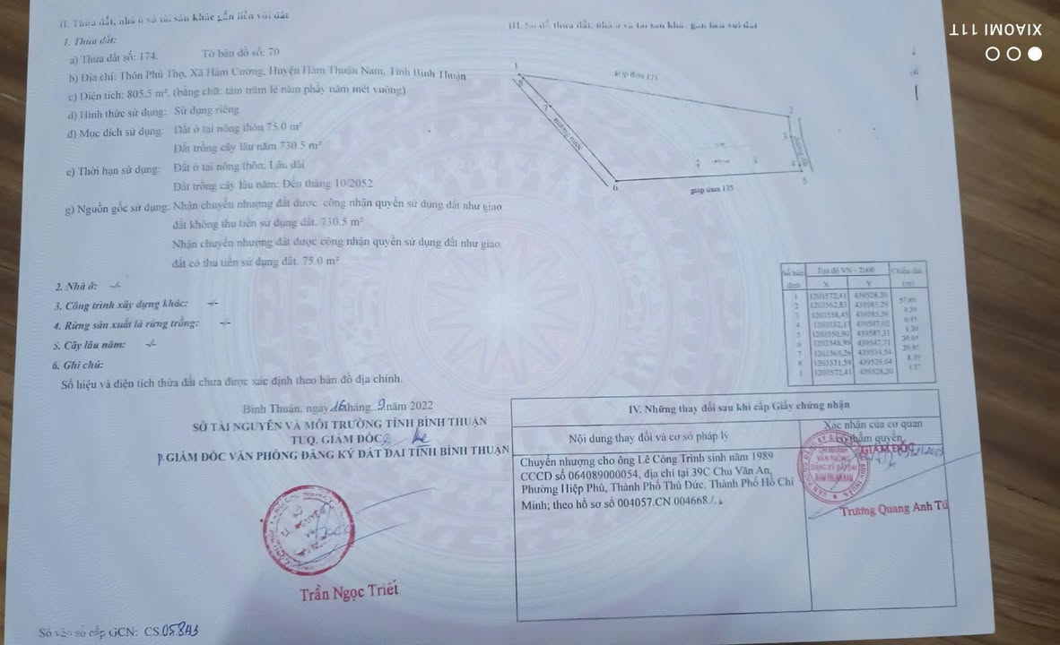 Đất nền Hàm Thuận Nam 800m² giá 650 triệu - Đường ô tô vào tận nơi!