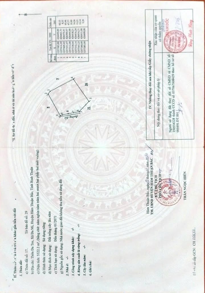 Đất nền Xã Đa Mi, Hàm Thuận Bắc 5500m² - Giá đầu tư tốt!