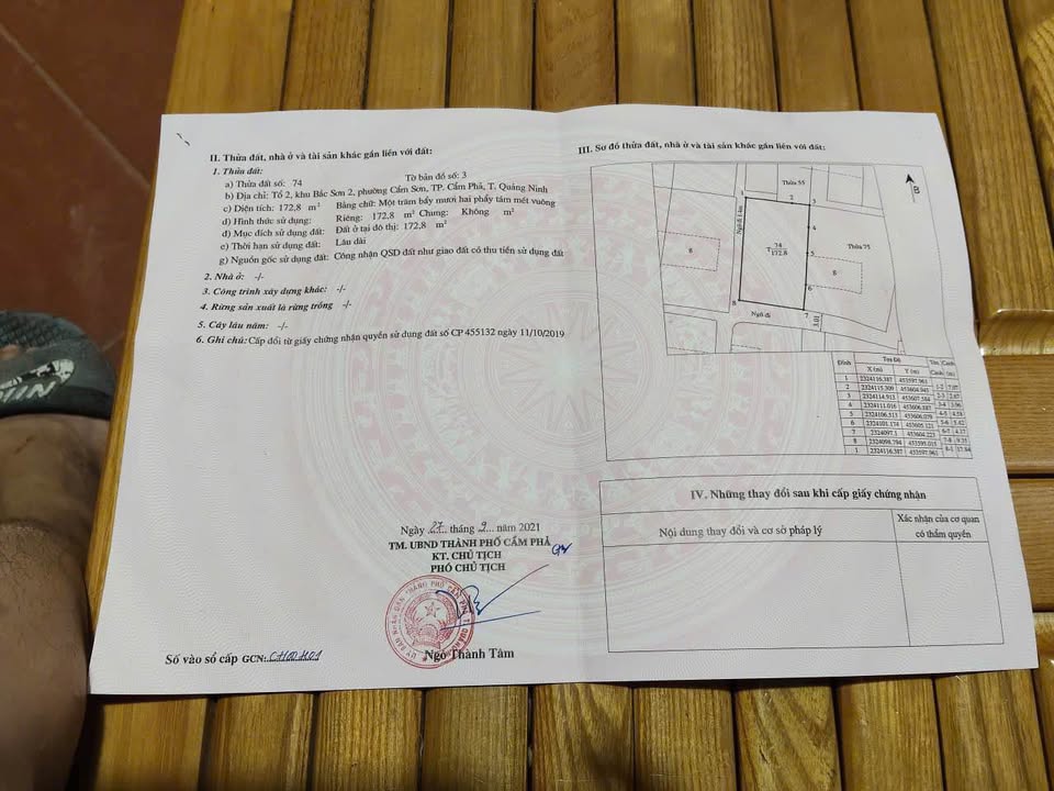 Bán Đất Cẩm Phả 172m² - Góc 2 Mặt Tiền Nam-Tây, Giá Tốt