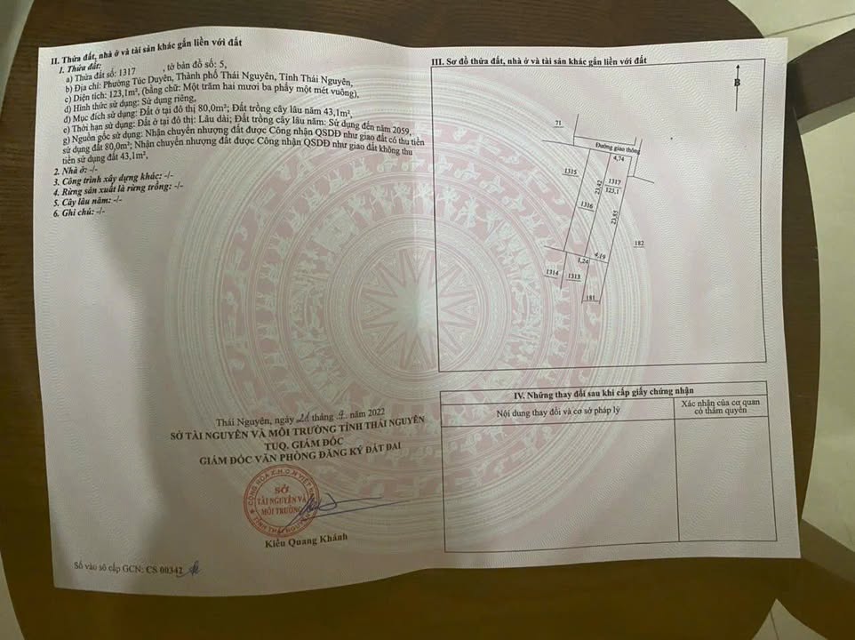 Đất Phan Đình Phùng, Thái Nguyên 123m² giá 1.29 tỷ - Sổ đỏ chính chủ!