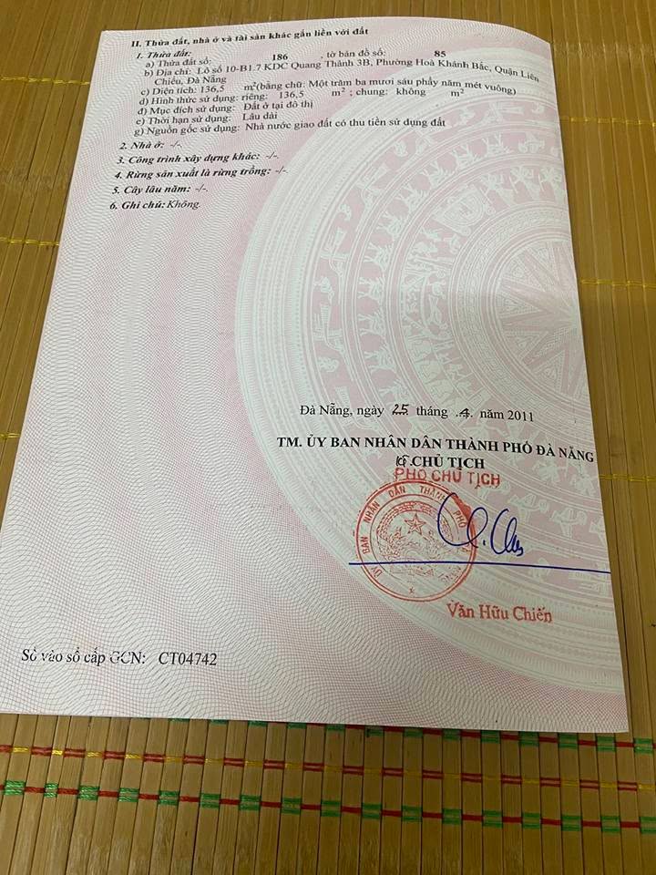 Bán Đất 136m² Mặt Tiền Phan Văn Đạt, Hòa Khánh Bắc - Giá 6 Tỷ