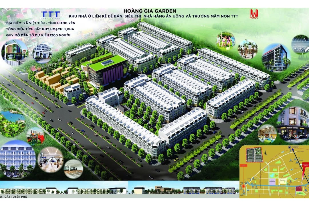 Hoàng Gia Garden Khoái Châu - Đô Thị Mới 5.8ha Sổ Đỏ Lâu Dài
