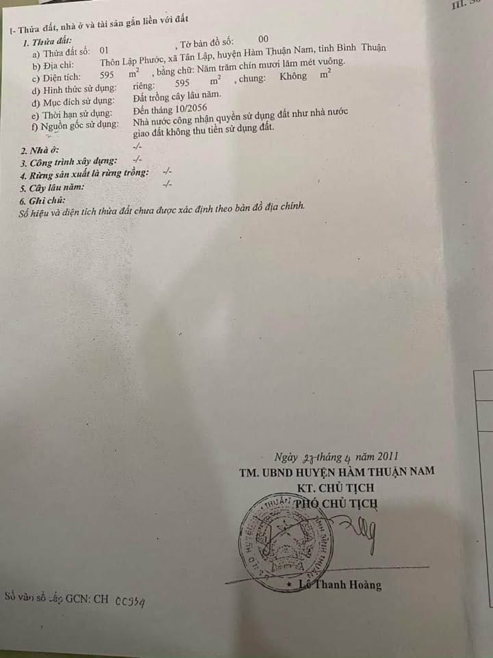 Bán Đất Mặt Tiền Tàmon, Hàm Thuận Nam - 600m² Gần Chợ, Trường Học, Kinh Doanh Sầm Uất