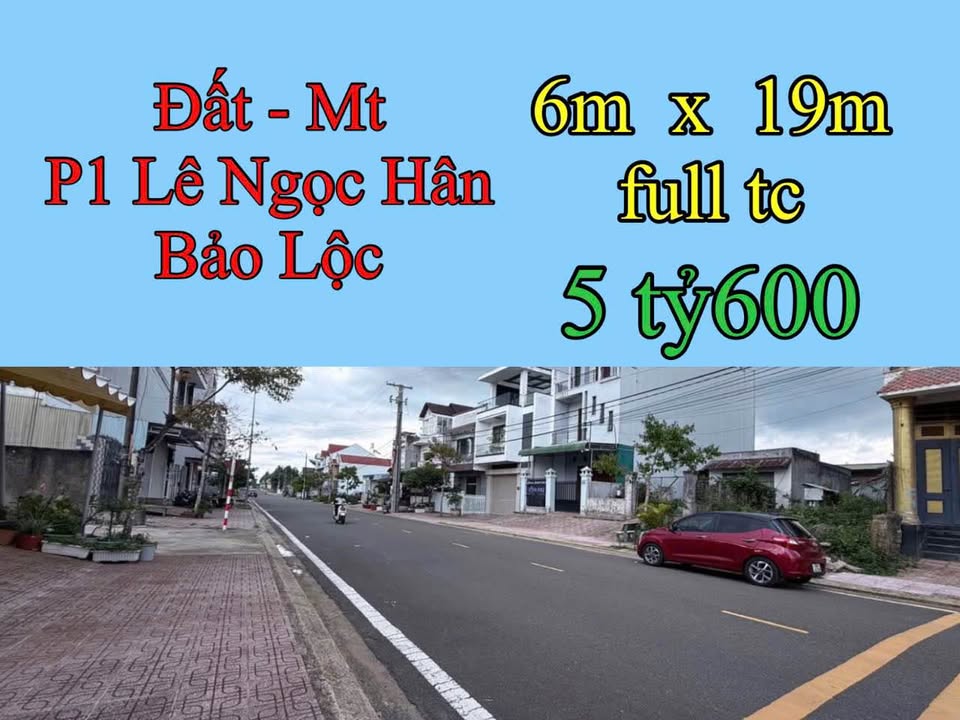 Nhà Phố Mặt Tiền Lê Ngọc Hân, Bảo Lộc - 4 Tầng, 114m² - Giá 5.6 Tỷ