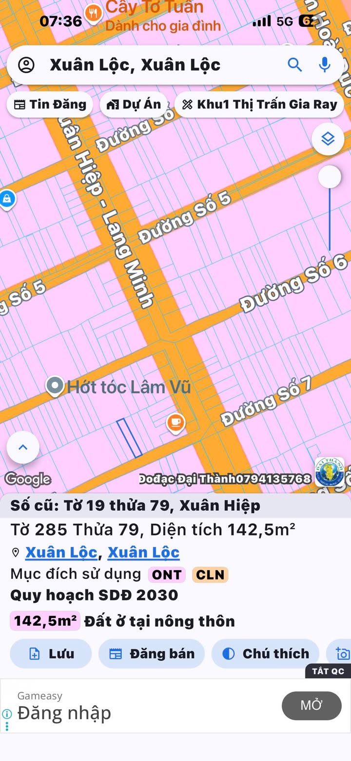 Đất Nền Xuân Lộc 75m² - Ngay Đường Lớn, Gần KCN - 1.19 Tỷ