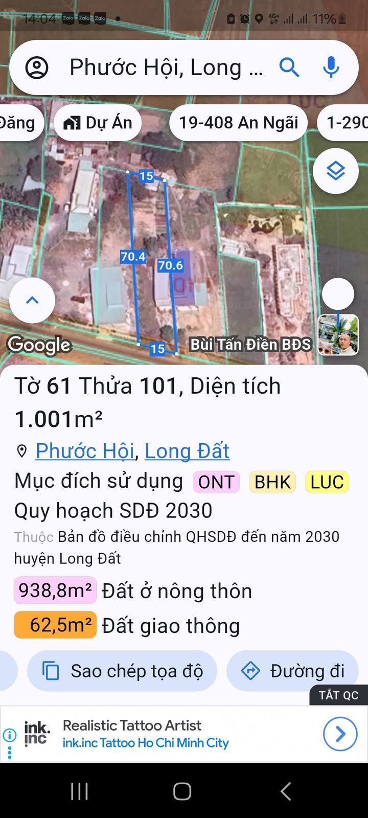 Đất Vườn 1057m² Mặt Tiền Nguyễn Hữu Cảnh, BR-VT - Giá Tốt