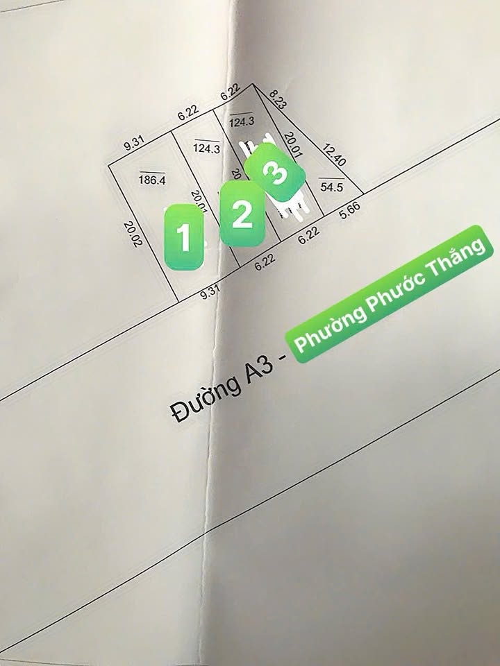 Đất Nền Đường A3, Vũng Tàu 186m² - Đường to ô tô, Sổ hồng sẵn!